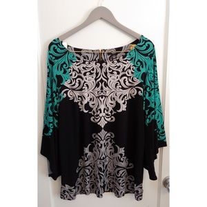 Stunning 3/4" Sleeve Blouse - Alfani 1X